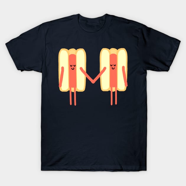 Hotdogs in love. T-Shirt by gpam